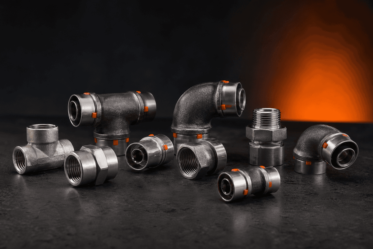 Plumbing fittings and connectors manufactured by stainless steel MIM