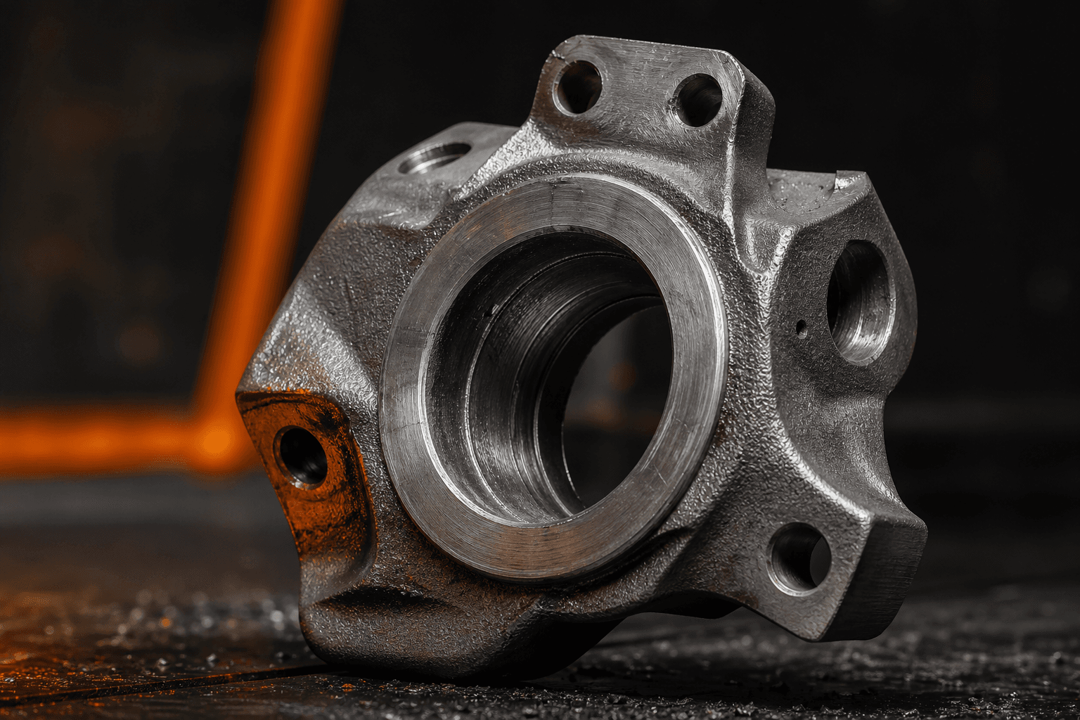 Precision cast parts needing cleanup