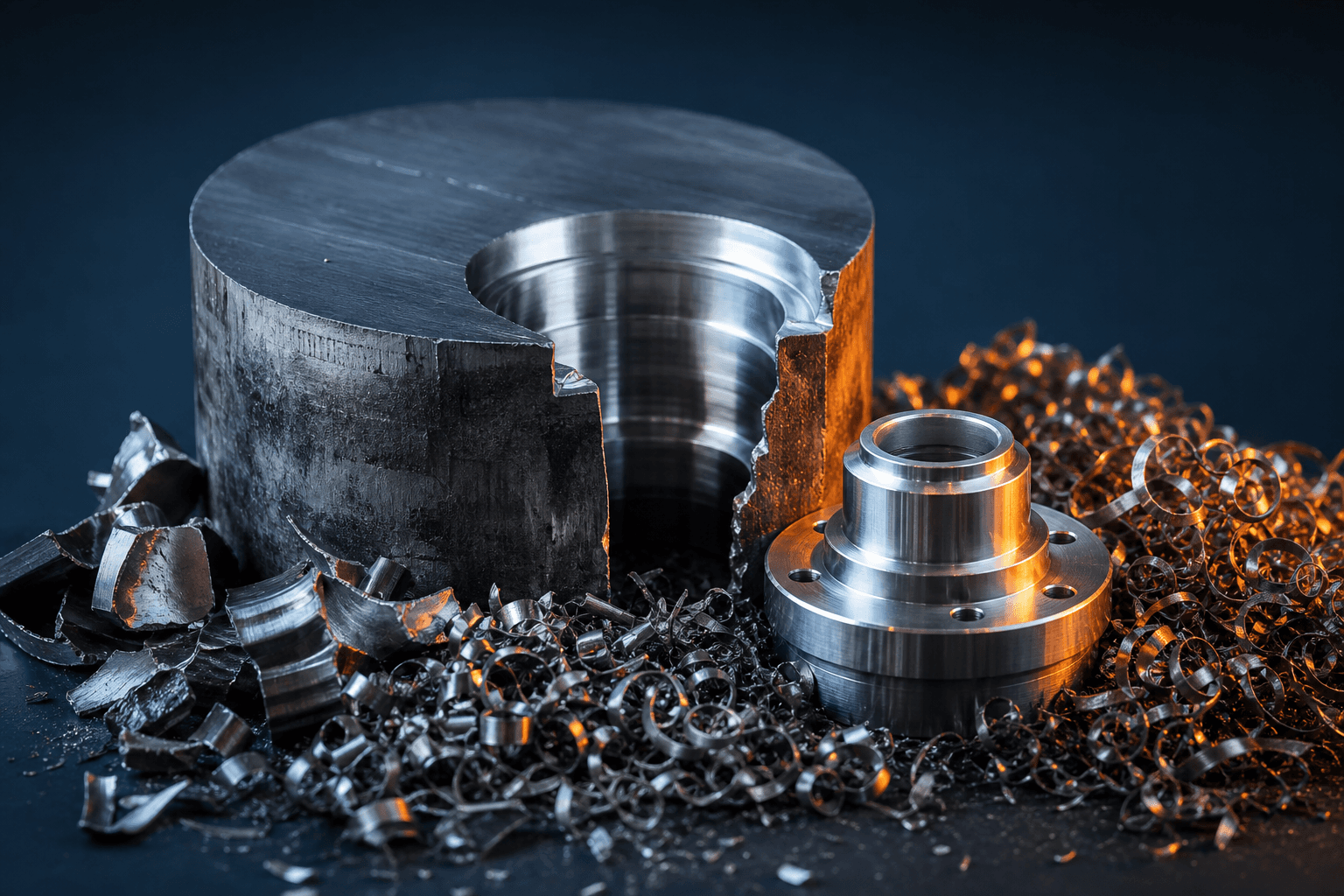 Parts with high chip waste