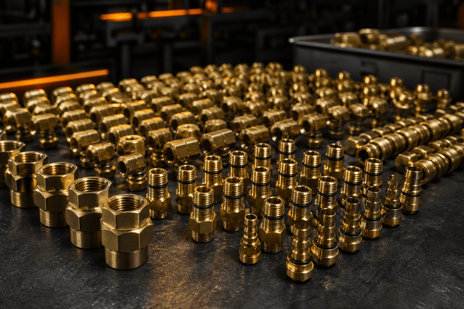 High-volume brass hardware