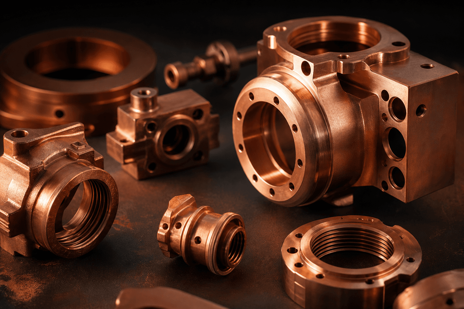 Structural copper-alloy components