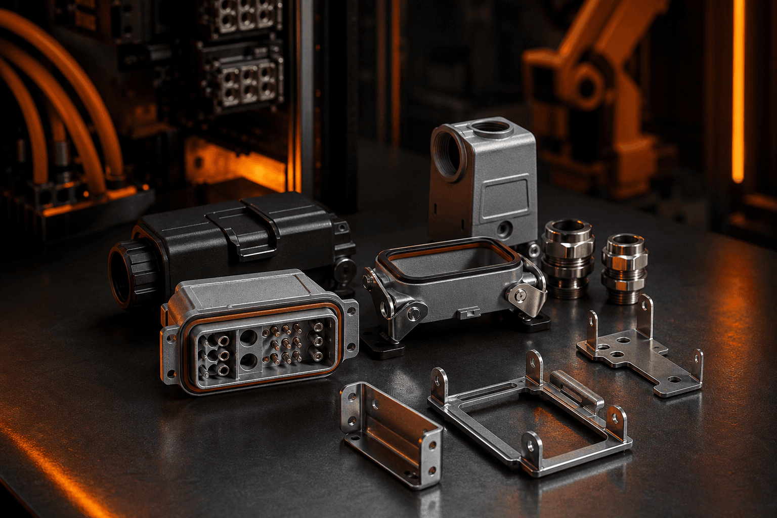 Connector housings and supports